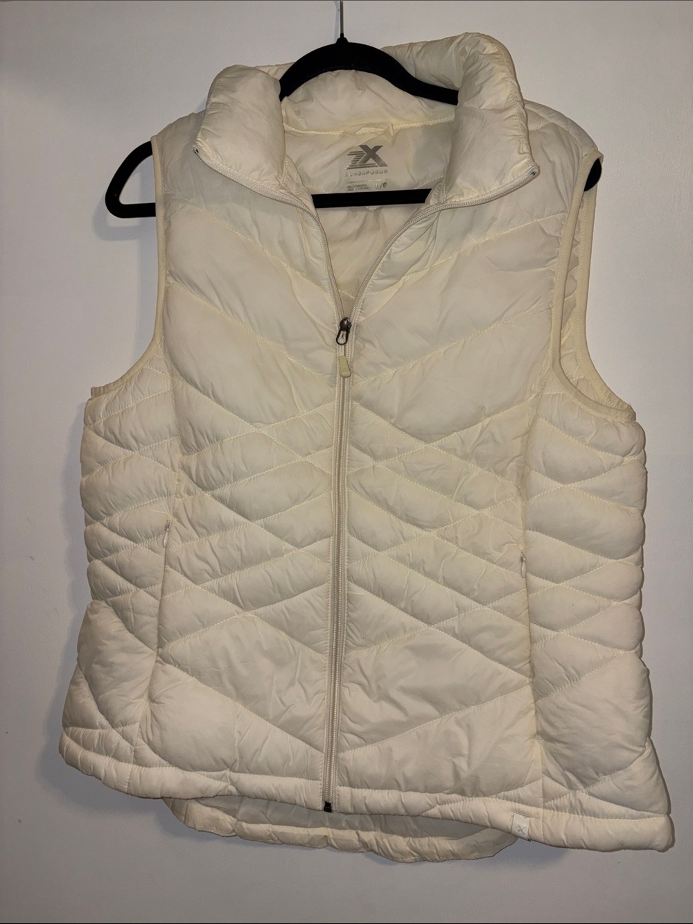 ZeroXposur Women's Cream Quilted Puffer Vest